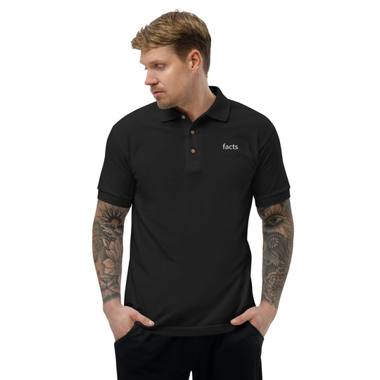 Facts Premium Embroidered Polo Shirt