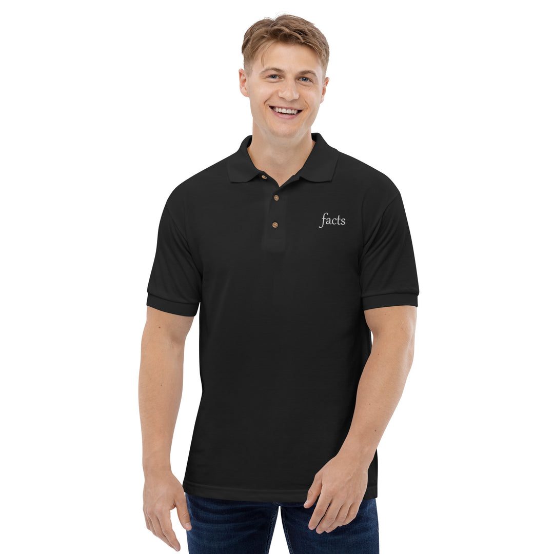 Facts Premium Embroidered Polo Shirt