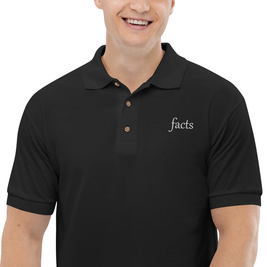 Facts Premium Embroidered Polo Shirt