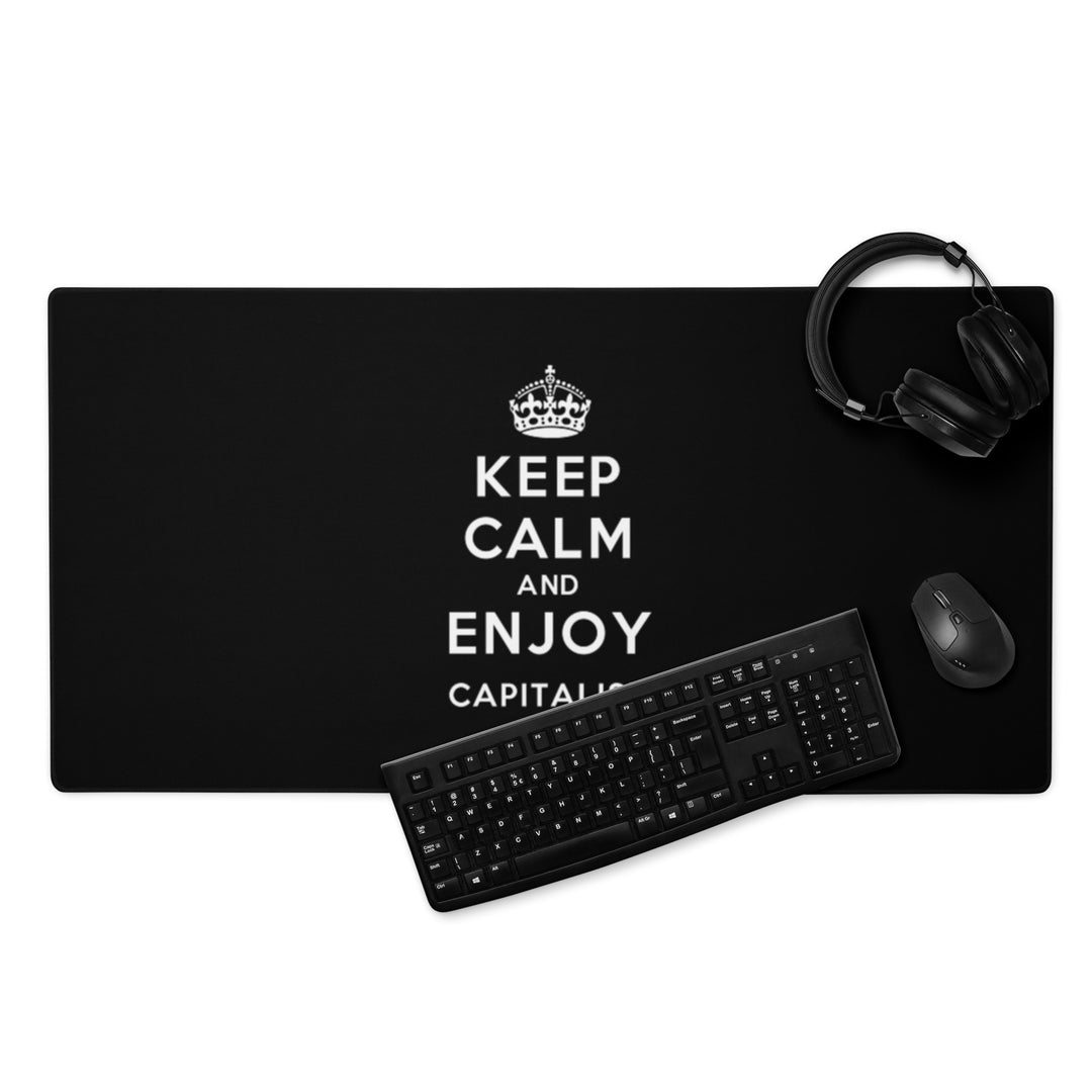 Keep Calm and Enjoy Capitalism Gaming Mouse Pad
