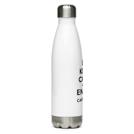 Keep Calm and Enjoy Capitalism Stainless Steel Water Bottle