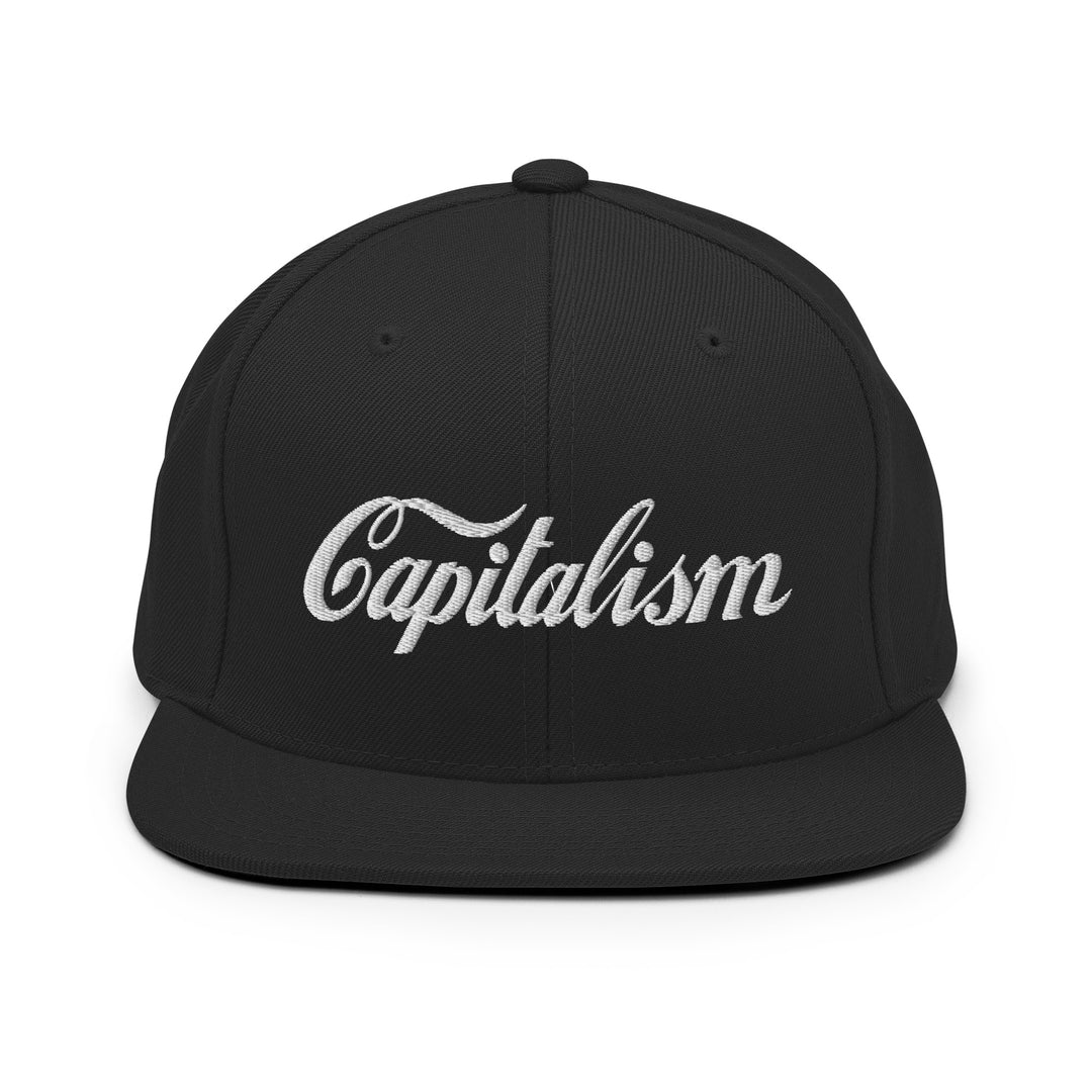 Capitalism Snapback Hat Embroidery