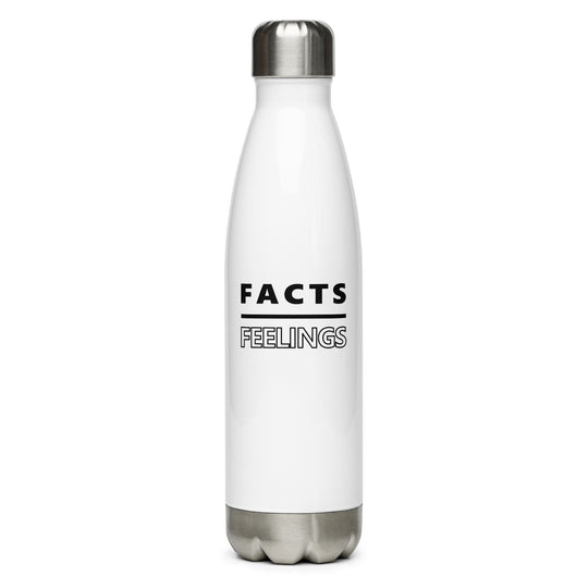 Facts Not Feelings Stainless Steel Water Bottle